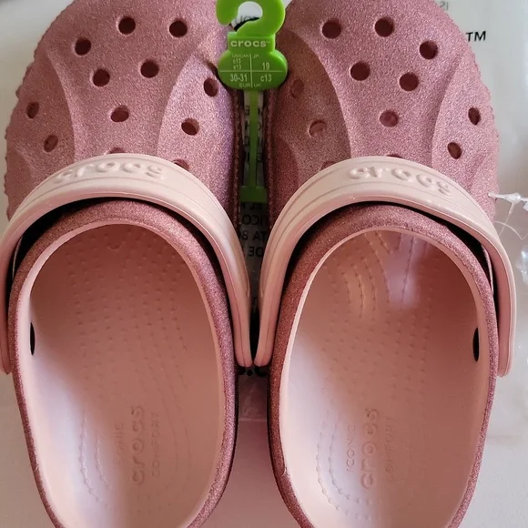 Crocs Girl's Baya Glitter Clog. C13 - Picture 15 of 15